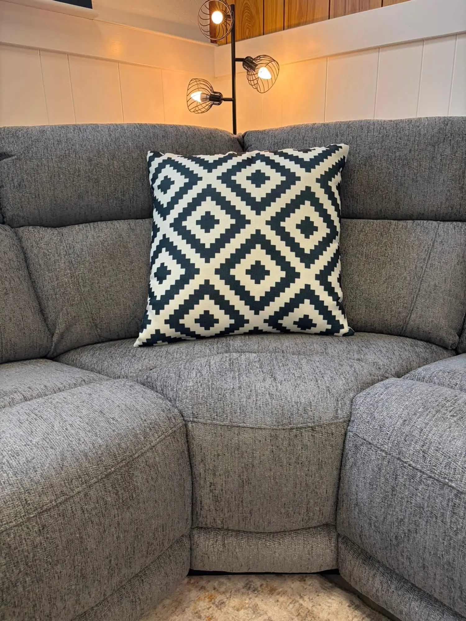 Aspen Grey Power-Recliner Corner Sofa