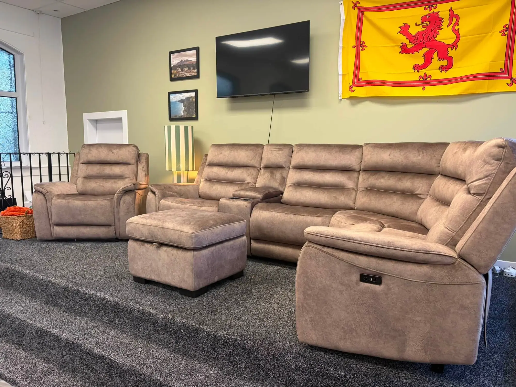 Denver Truffle Power-Recliner Suite