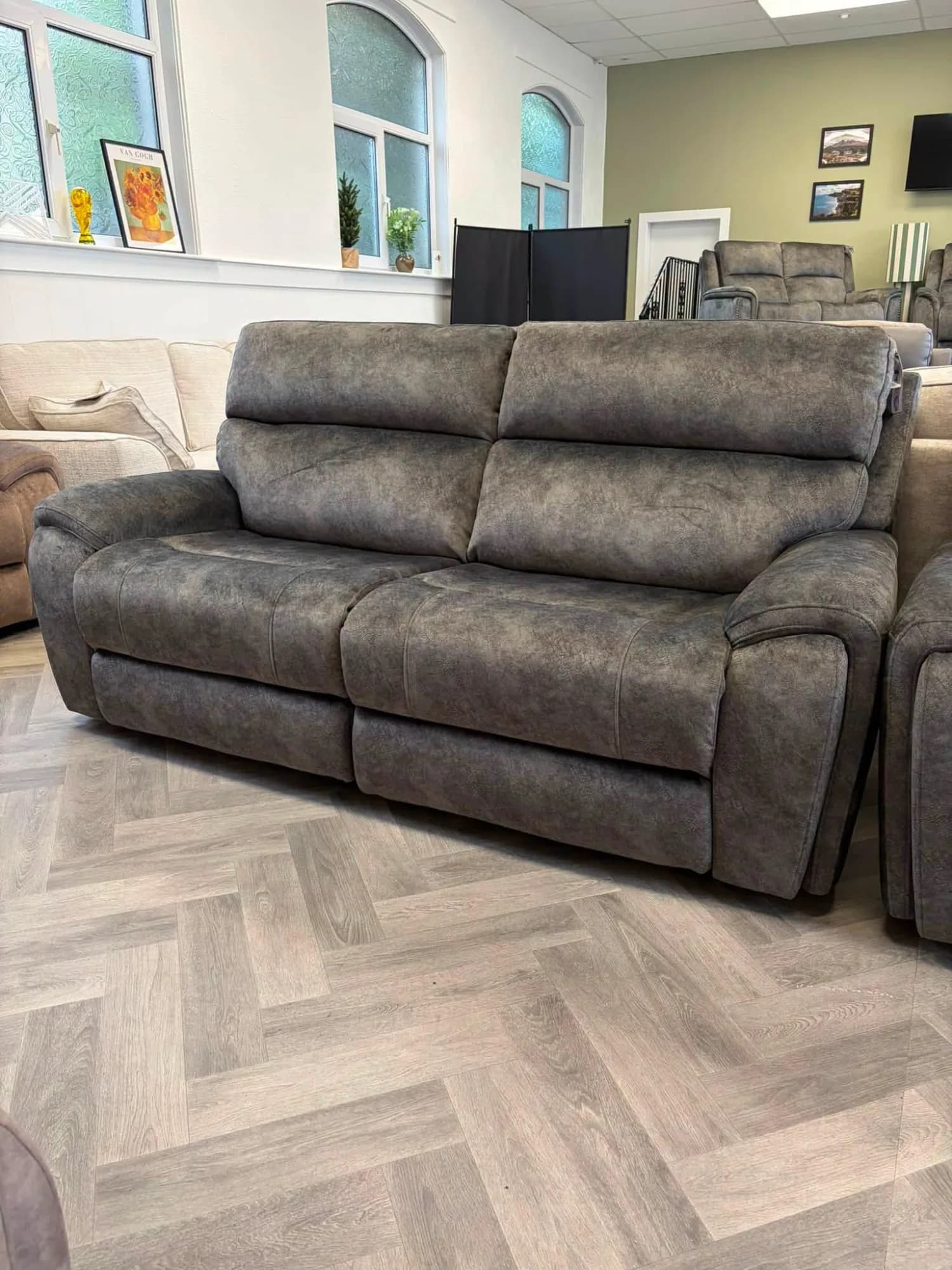 Odyssey Grey 3 Seater Power-Recliner