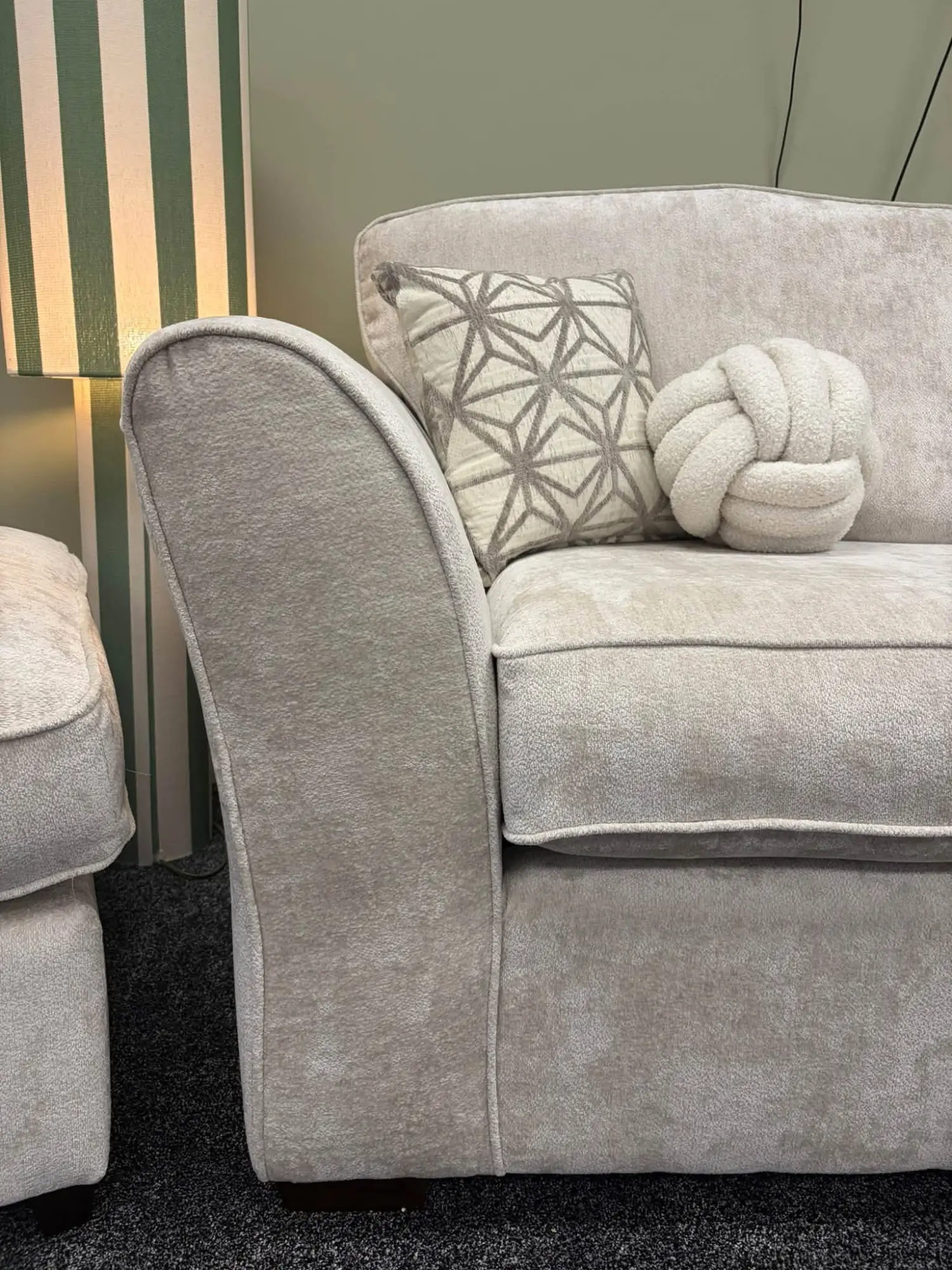 Sophia LHF Aphrodite Beige Corner Chaise Sofa